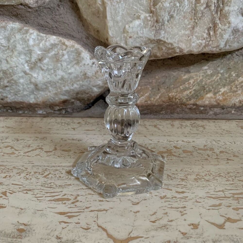 Vintage Fifth Avenue Naples crystal candle stick holder